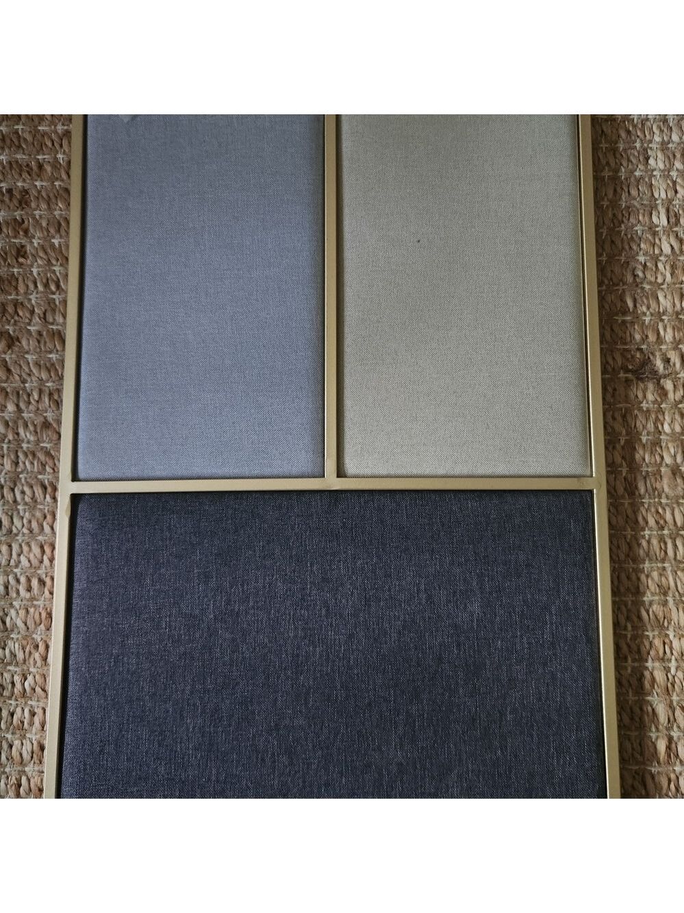 Cost Plus World Market Tri-Panel Blue and Gray Wall Art - Picture 3 of 5